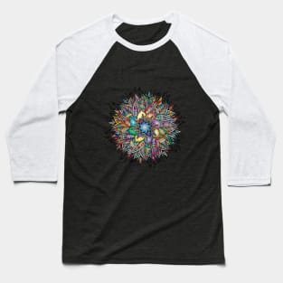 Multicolor artistic mandala Baseball T-Shirt